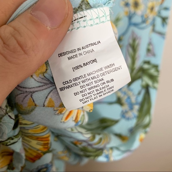 ABEL THE LABEL Floral Flutter Sleeve Maxi Dress - Picture 8 of 14